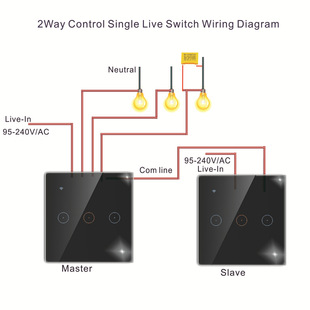 Factory Direct Sales Single Fire Dual Control Tuya Yiweilian App Smart Wifi Touch Remote Control Switch E-Commerce Hot Sale