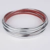 Bright silver 8mm wide