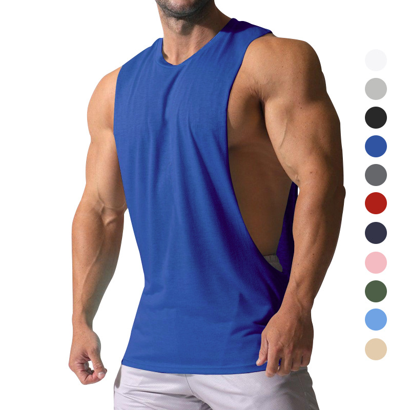 Camiseta sin Mangas Deportiva de Hombro Ancho para Hombre de Poliéster para Verano image 7