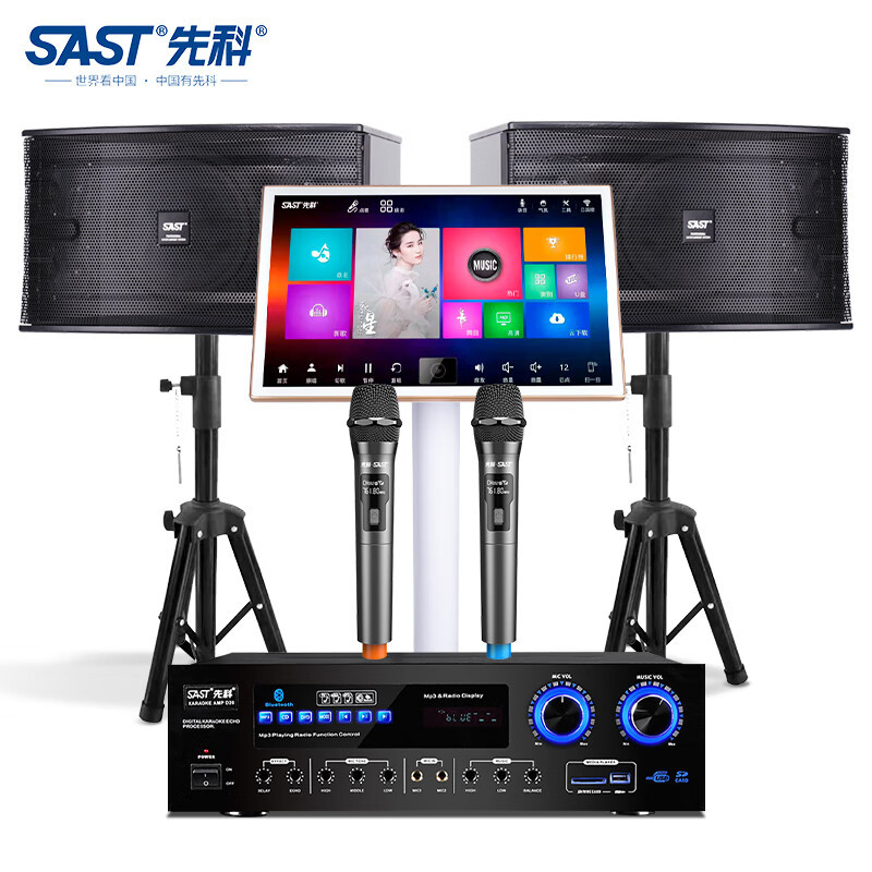 SAST D20 home theater ktv audio suit karaoke machine all-in-one household power amplifier Kara