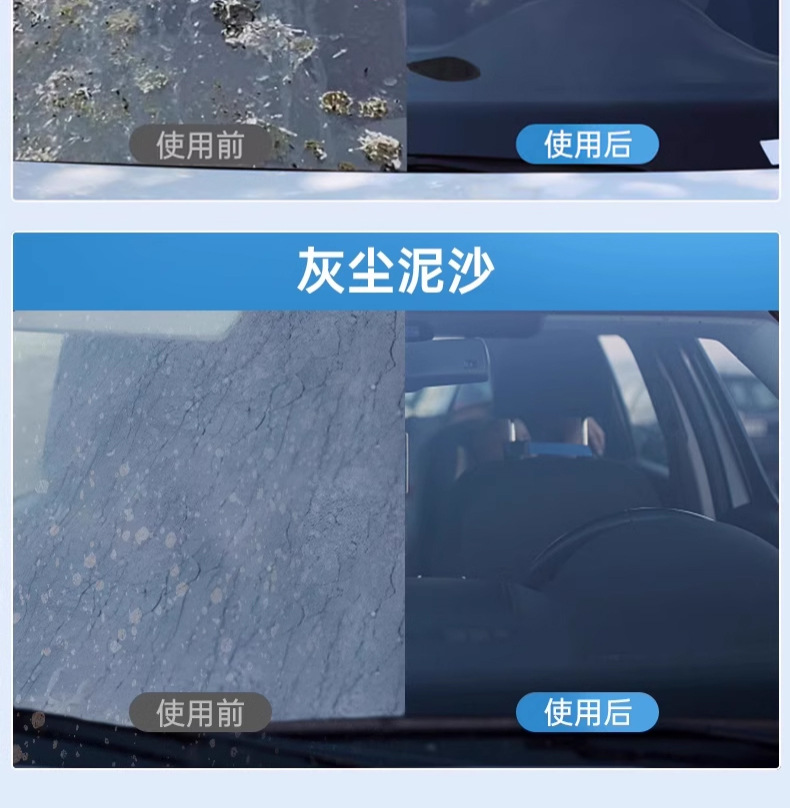 Z Car Glass Cleaner Oil Film Remover, All-Season Use, Summer Wiper Fluid, Powerful Stain Remover, Concentrated Car Use, Insect Removal