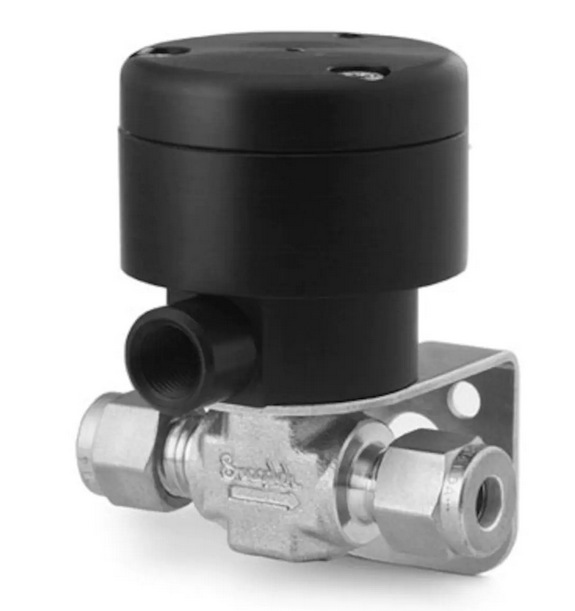 美国世伟洛克SS-92S4-C不锈钢拨动开关阀1/4in.卡套管NC执行机构