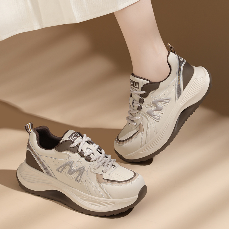 New Thick Soled Shock-absorbing Running Shoes, Lightweight And Versatile Sports And Leisure Shoes_voghion.com
