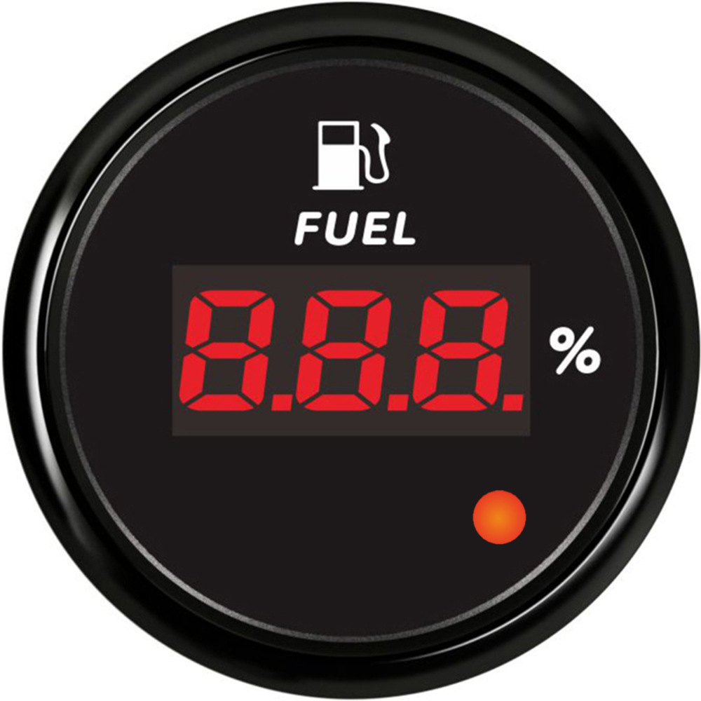 Level Gauge with: Universal automobile instrument - black-frame-black-background-digital-display