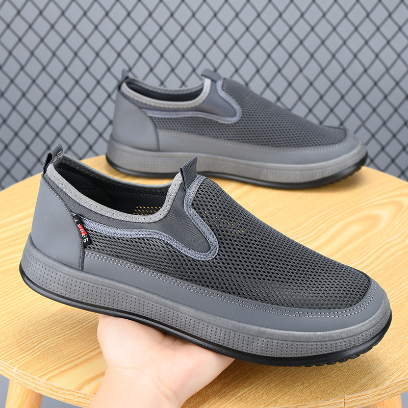 2025 Summer Breathable Old Beijing Cloth Shoes Men's Slip-On Lightweight Soft Sole Casual Shoes Cross-Border Dropshipping Men's Mesh Shoes 2025 Summer Breathable Old Beijing Cloth Shoes Men's Slip-On Lightweight Soft Sole Casual Shoes Cross-Border Dropshipping Men's Mesh Shoes