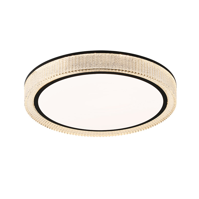 Lámpara de techo de dormitorio redonda de lujo ligero moderno, atmósfera simple, protección ocular cálida, dormitorio principal LED, nueva lámpara de techo 055L