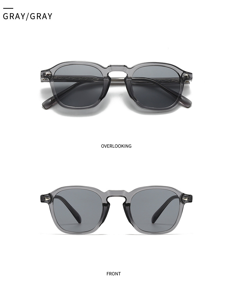 Casual Streetwear Solid Color UV400 Protection Resin Round Frame Full Frame Women's Sunglasses display picture 13