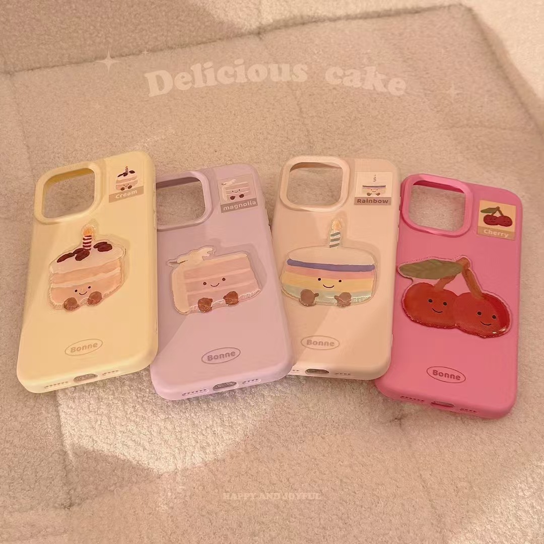 Ins lindo pastel de parche para iphone16ProMax funda para teléfono 13 Apple 15/14PM pareja 16 suave