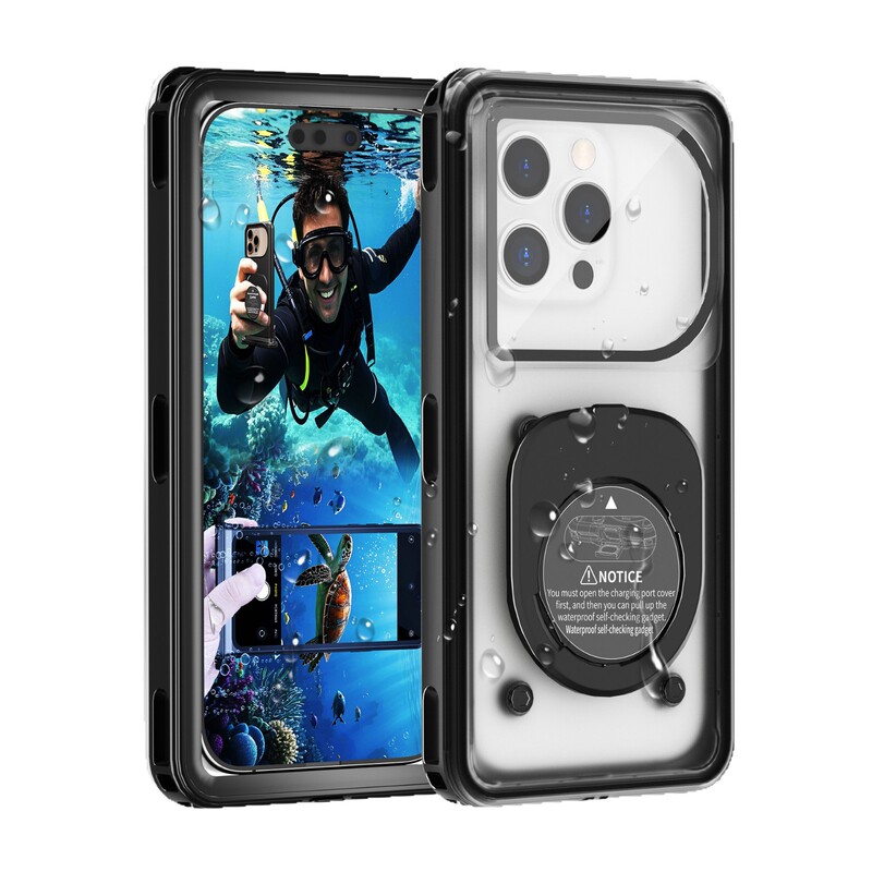 自己検査防水携帯電話ケース完全密封 Apple Huawei Samsung 防雨、落下防止、雪防止携帯電話ケースダイビングに適しています|undefined