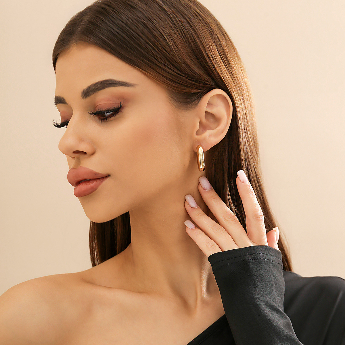 10g Weight Alloy Ear Needle Material Drop Earrings Classification 1 Pair Quantity Casual Occasion CCB Material Geometric Pattern Women's Gender Plating Design Simple Style Style 1 Pair Simple Style Geometric Plating CCB Drop Earrings 18