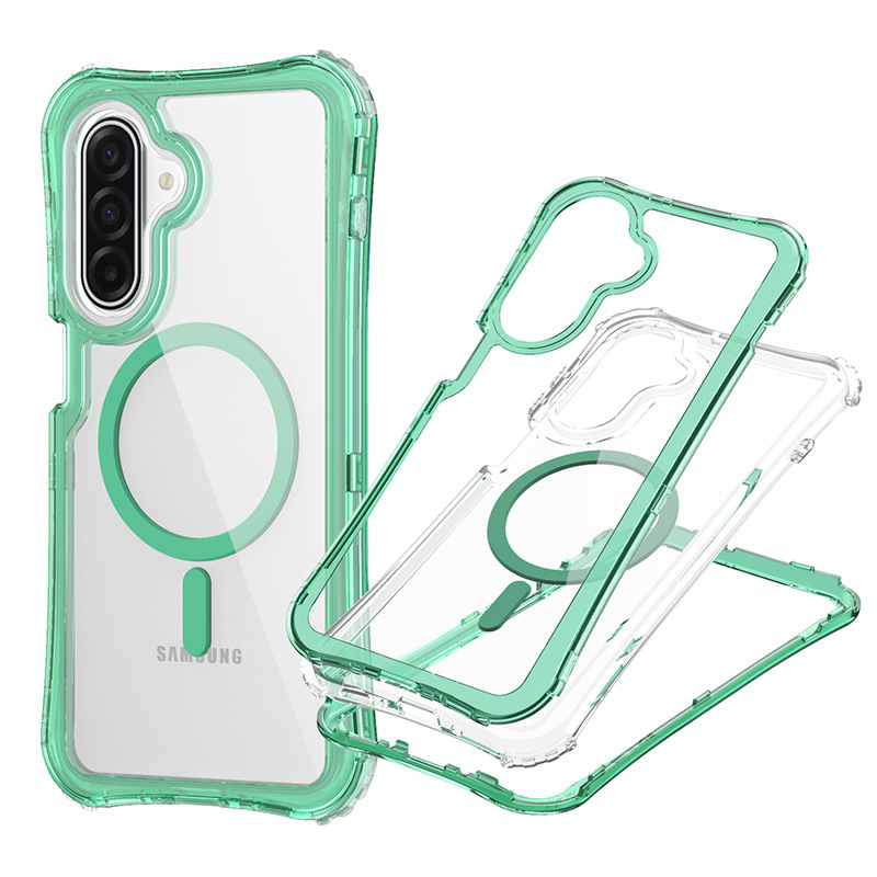 Fábrica de fuente nueva explosión transfronteriza del sudeste asiático para Samsung A17 caso de teléfono móvil transparente 3 - en - 1