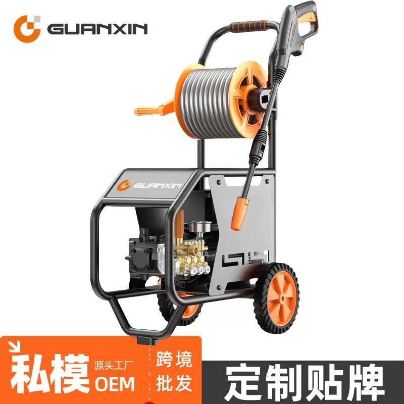 汽车洗车机批发跨境汽车便携式多功能大功率增压水泵清洗洗车神器