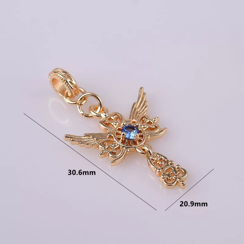 Аксессуар с zircon ручной работы, аксессуары, ожерелье, бусины, 18 карат, DIY