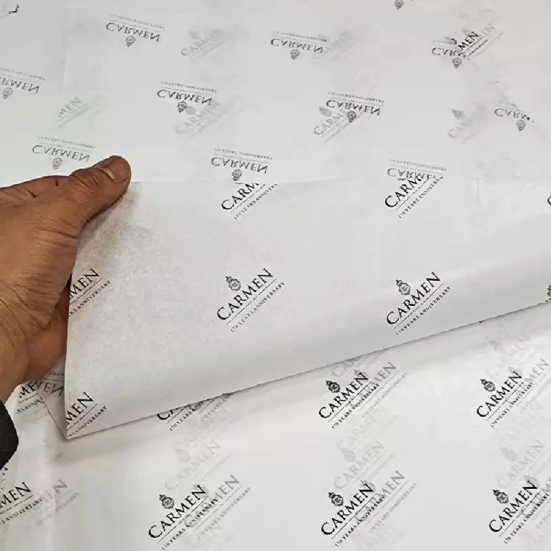 28克雪梨纸定制服装雪梨纸包装紙批发衣服专用打包拷贝纸印刷logo