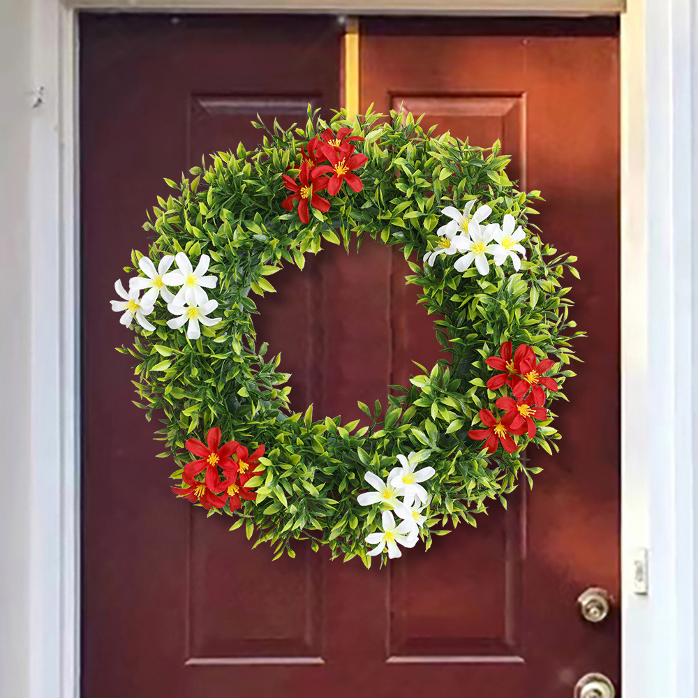 Nueva primavera guirnalda transfronteriza artificial Garland puerta delantera adornos primavera guirnalda decoración colorido eucalipto guirnalda
