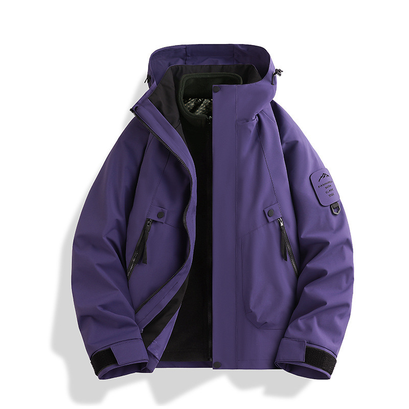 ジャケットメーカー直販卸売作業服カスタムロゴスリーインワン取り外し可能な防水防風ジャケット男性と女性用|undefined