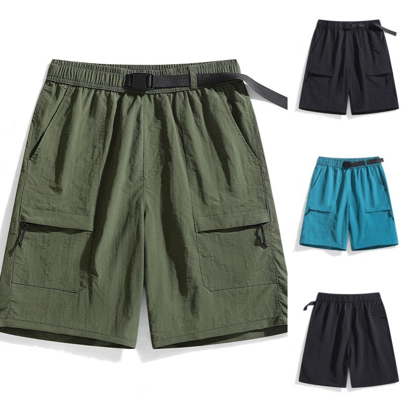 Новый открытый горный повседневные брюки Мужские летние быстрые сухие дышащие альпинистские шорты свободные прямые брюки