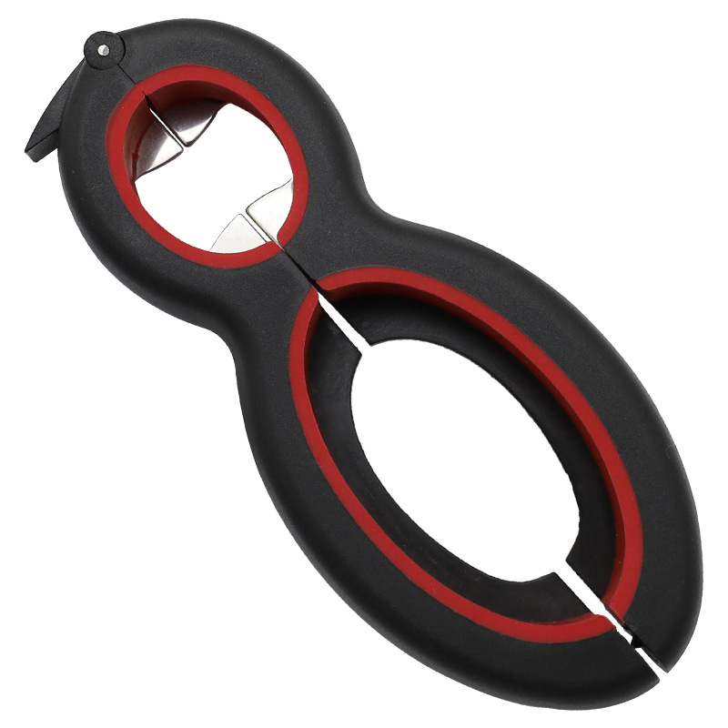 Abrelatas de acero inoxidable abridor de tapas creativo seis en uno en forma de calabaza 8 palabras multifunción abridor de botellas abridor de tapas herramienta