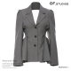 2024 Backless Lotus Leaf Hem Suit Tight Waist Slimming Jacket Suit Top Women's 1581