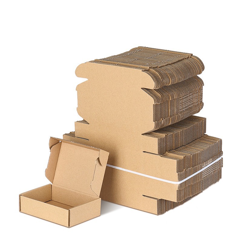 小尺寸飞机盒现货特硬包装纸盒子手机壳钢化膜物流快递打包飞机盒