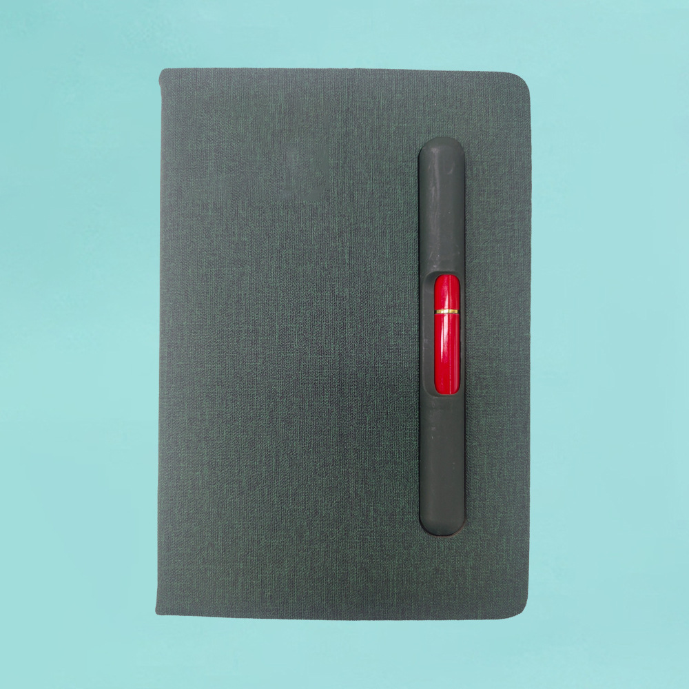 Transfronterizo Amazon A5 Handbook Student Diary Con bolígrafo Publicidad Logotipo de negocio creativo Cuaderno de notas PU de cuero de imitación