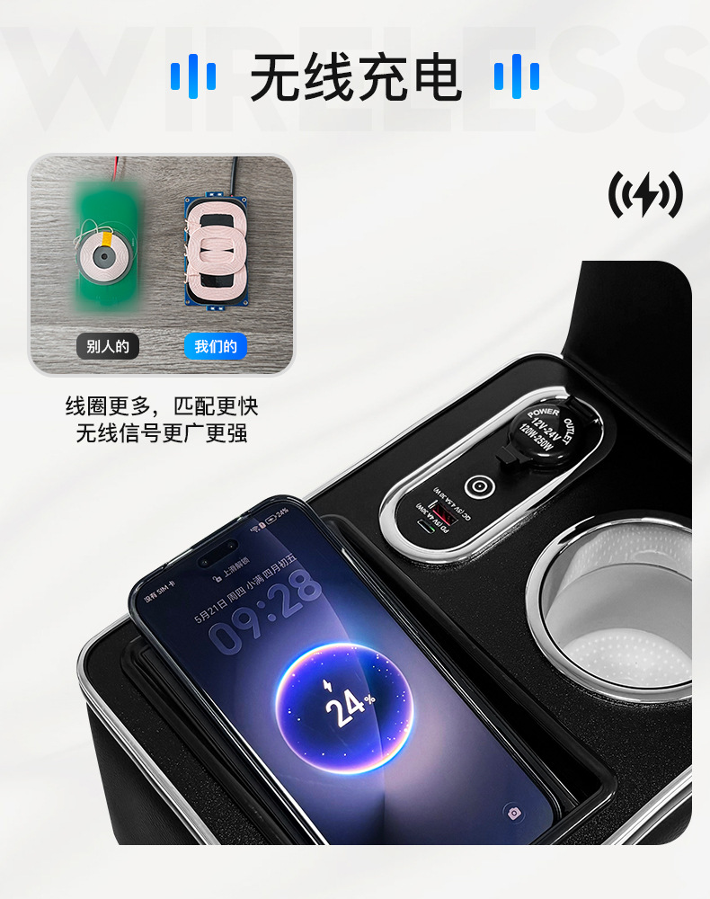 Suitable for Toyota Noah 90 Series Armrest Box, Voxy 95 Series Storage Box, Central Storage Hand Pillow Box Modification