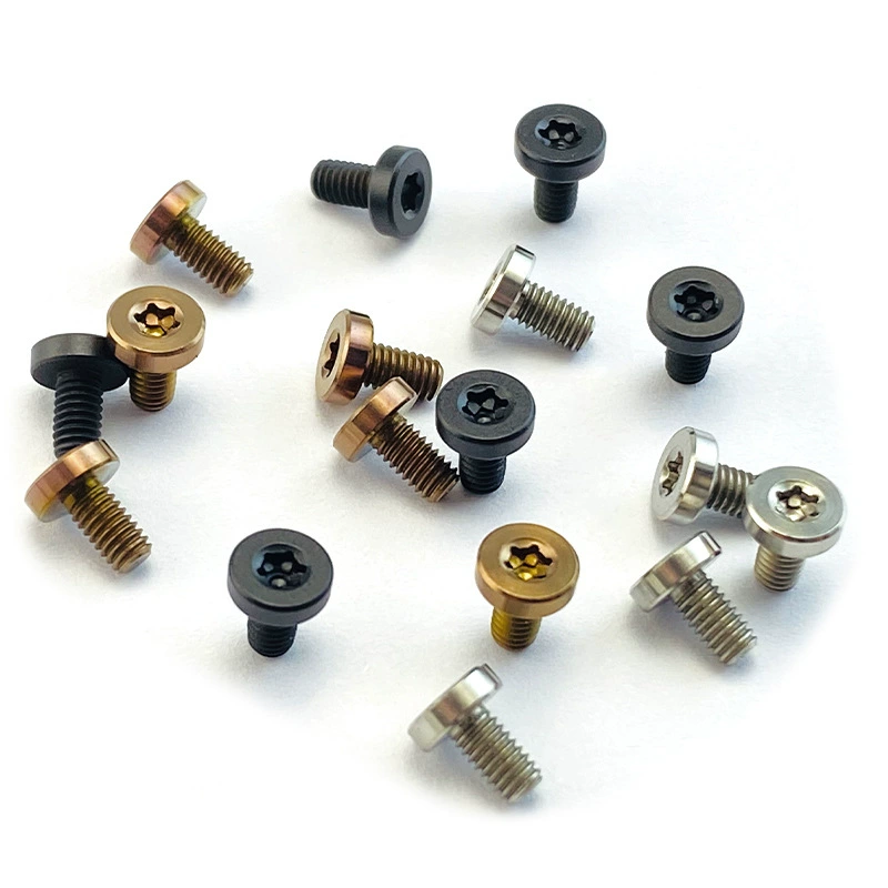 Винт из титанового сплава T6 с плоской головкой сливовый гвоздь DIY резак складной нож стопорный Винт В СБОРЕ части складного ножа