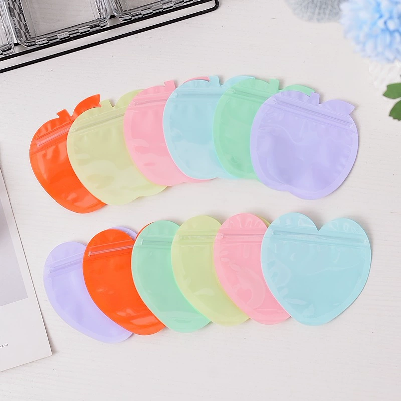 ПВХ в форме сердца ювелирные украшения небольшая сумка Макарон любовь самозапечатка сумка подарочная форма запечатывания сумка