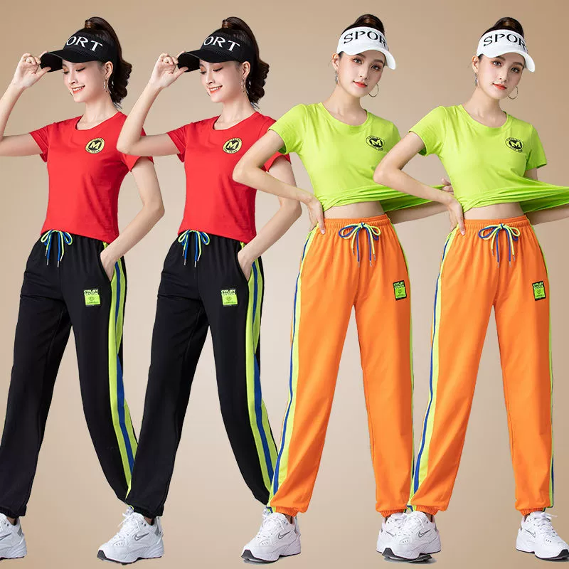 Спортивный комплект для отдыха, подходит для спортзала, с коротким рукавом