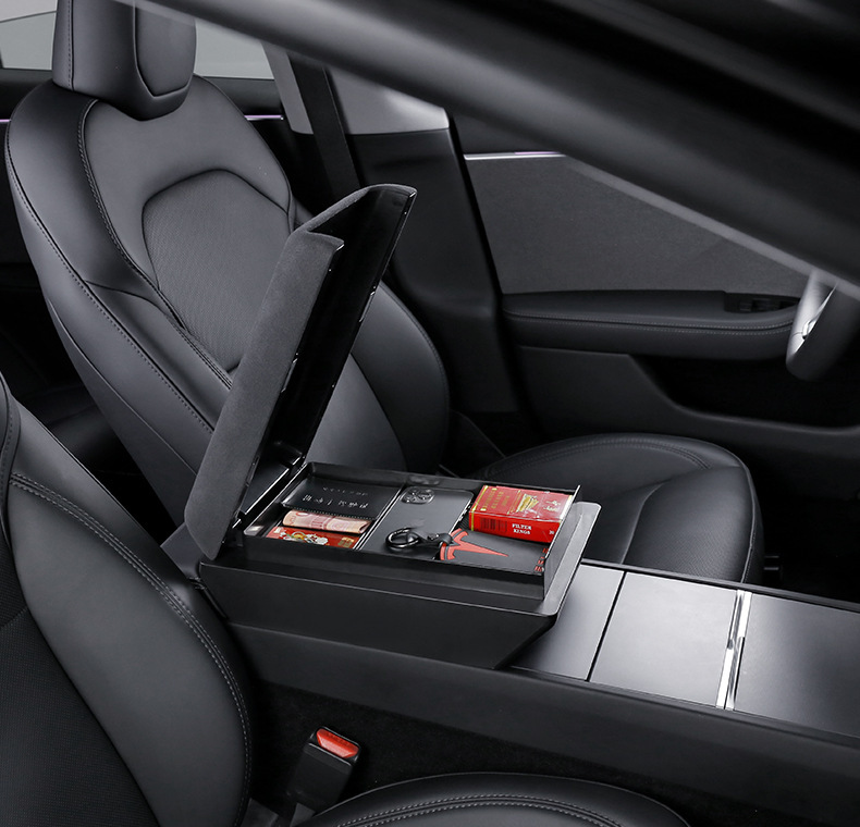 Suitable for Tesla's New Model Y3 Armrest Box Heightening Pad and Highland Center Console Armrest Box Storage Box