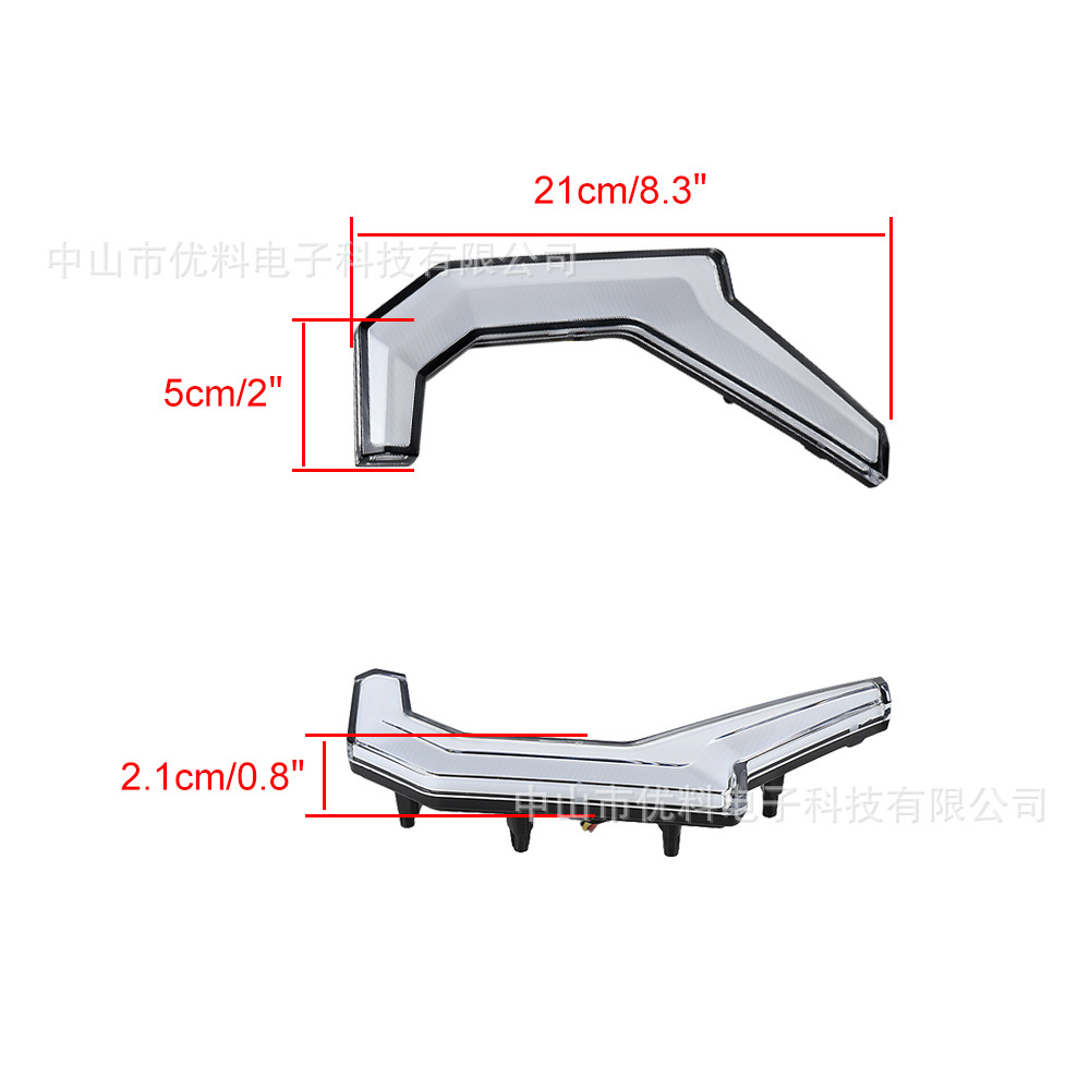 ATV luz de marcha diurna adecuado para polaris RZR XP 4 1000/S 900 14-20 luz de señal de giro