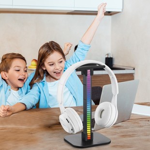 Luminous Pickup Light Headphone Stand Headphone Stand E-Sports Headphone Hanger Rgb Atmosphere Light Headphone Stand