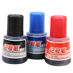 Bock NO190 Marker Ink 36ml/bottle Black Fat Tip Oil-based Marker Refill Office Supplies