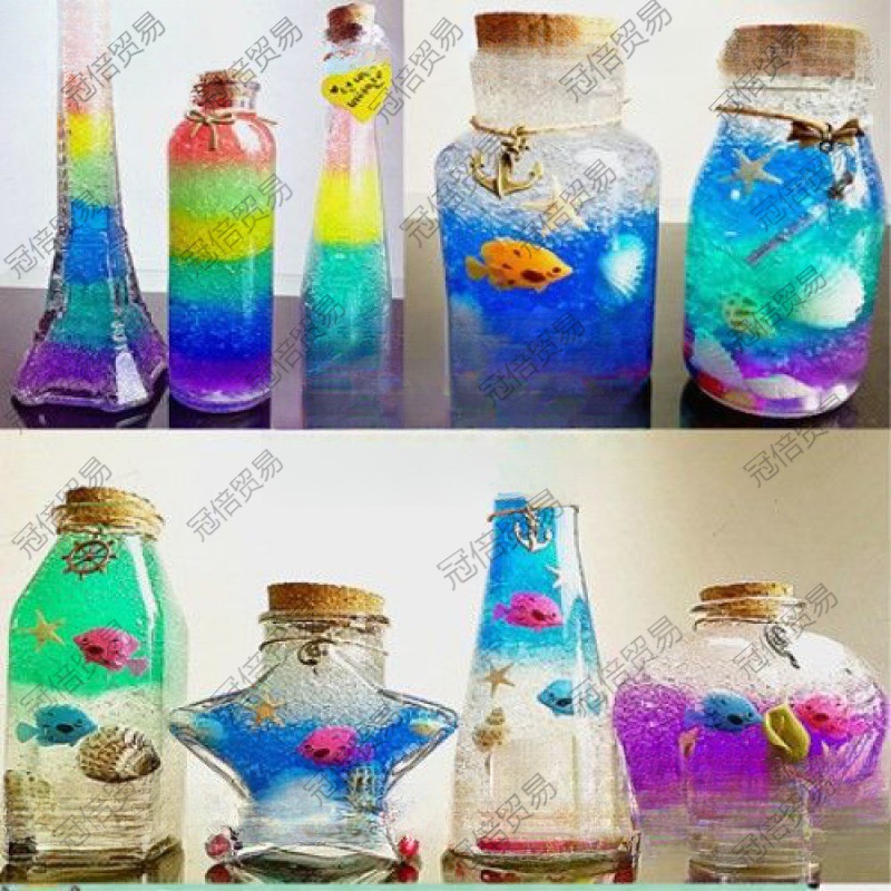 DIY手工星空瓶彩虹海洋瓶许愿瓶全套材料包学生日礼物木塞漂流瓶