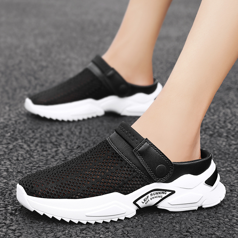 Zapatillas de moda transfronterizas de tamaño grande zapatillas de verano para hombres zapatos de playa un zapato dos zapatillas deportivas para hombres image 5