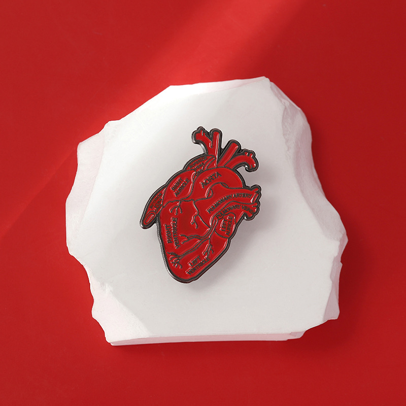 Casual, Daily Occasion Novelty Pin Letter Heart Alloy Stoving Varnish Unisex Brooches