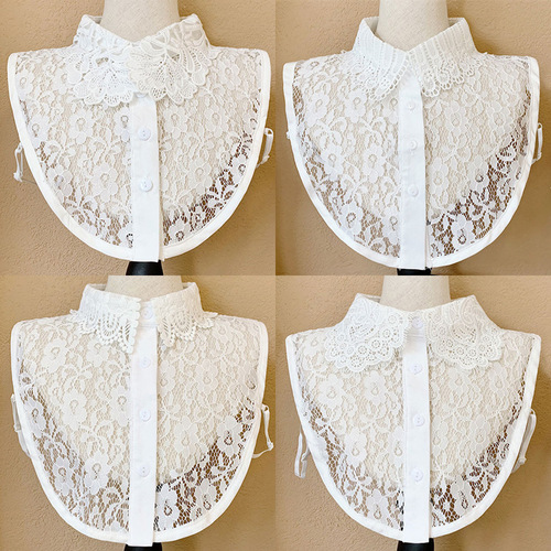 Fake Collar Women's Lace Fake Collar Autumn Doll Collar Decorative Shirt Collar Summer Versatile Stand Collar Winter Wholesale