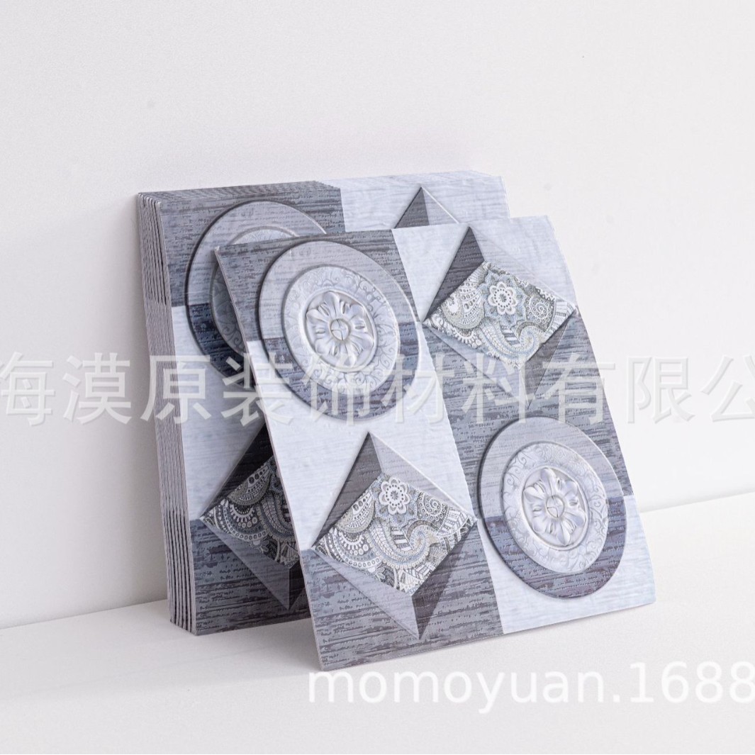 Cross-Border New Wallpaper Self-Adhesive 3D Stereo Wall Stickers Wallpaper Self-Adhesive Wood Grain Wallpaper Stickers Brick Pattern Dropshipping