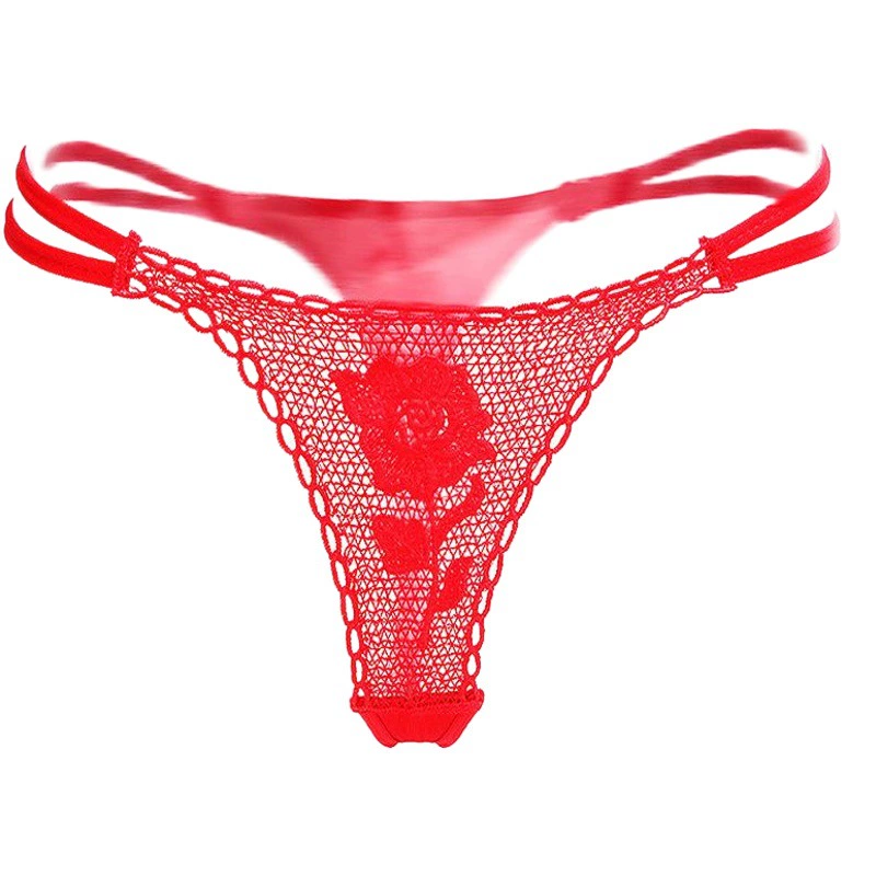 2021 Подарок Роза цветок нижнее белье Роза цветок Т-стринги Брюки внешняя торговля Экспорт нижнее белье с цветами розы для отправки маленьких трех влюбленных