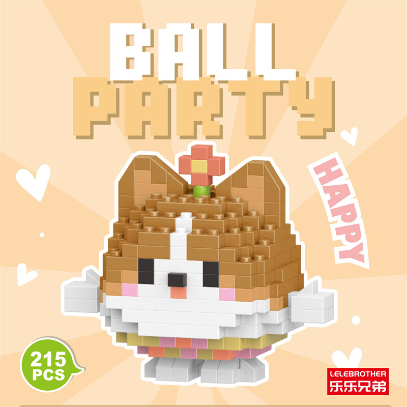 Venta al por mayor transfronteriza Lele Brothers ensamblado partículas pequeñas bloques de construcción de rompecabezas juguetes mini rompecabezas tridimensionales para niños micropartículas