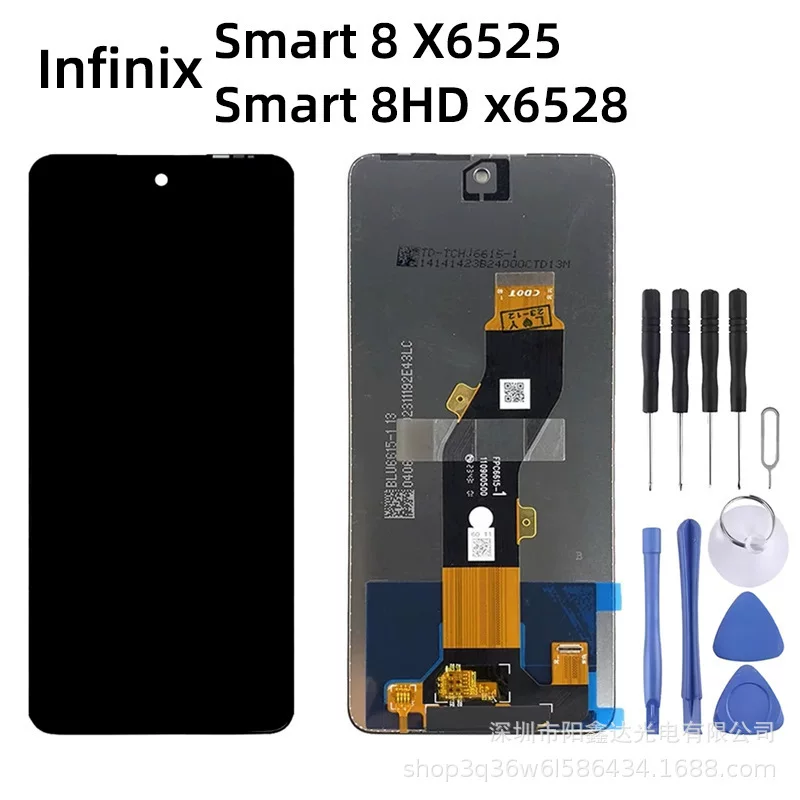 [Подходит для Transsion Infinix Smart8 X6525 / Smart8HD X6528 мобильный дисплей OLED экран]