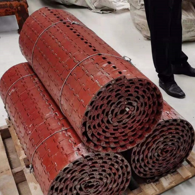 Alimentador de carbón de minería acero manganeso armadura correa de cadena GLD1500 anillo armadura correa armadura piezas de transmisión de alimentación de carbón tipo correa