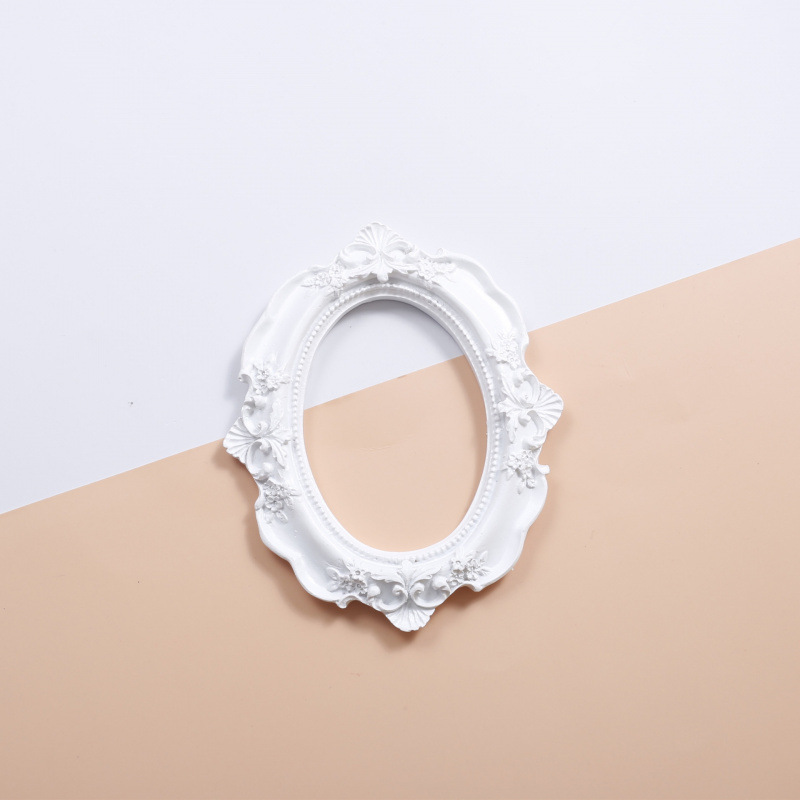 흰색 타원형 프레임 - 0x0cm