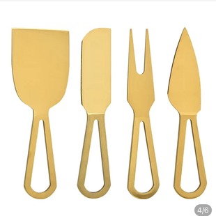 Supply stainless steel cheese knife cheese knife butter knife fruit set knife degree gold knife
