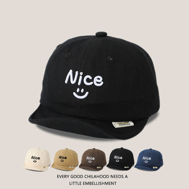 Sombreros para bebés primavera y otoño delgados sombreros de lengua de pato de algodón coreano para niños y niñas sombreros de béisbol de bordes suaves de verano marea solar