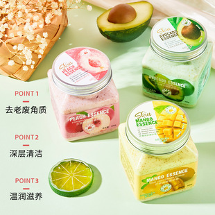 Factory wholesale charm point Fruit bath salt back foot Hand Foot Bath Salt Exfoliating Body Scrub