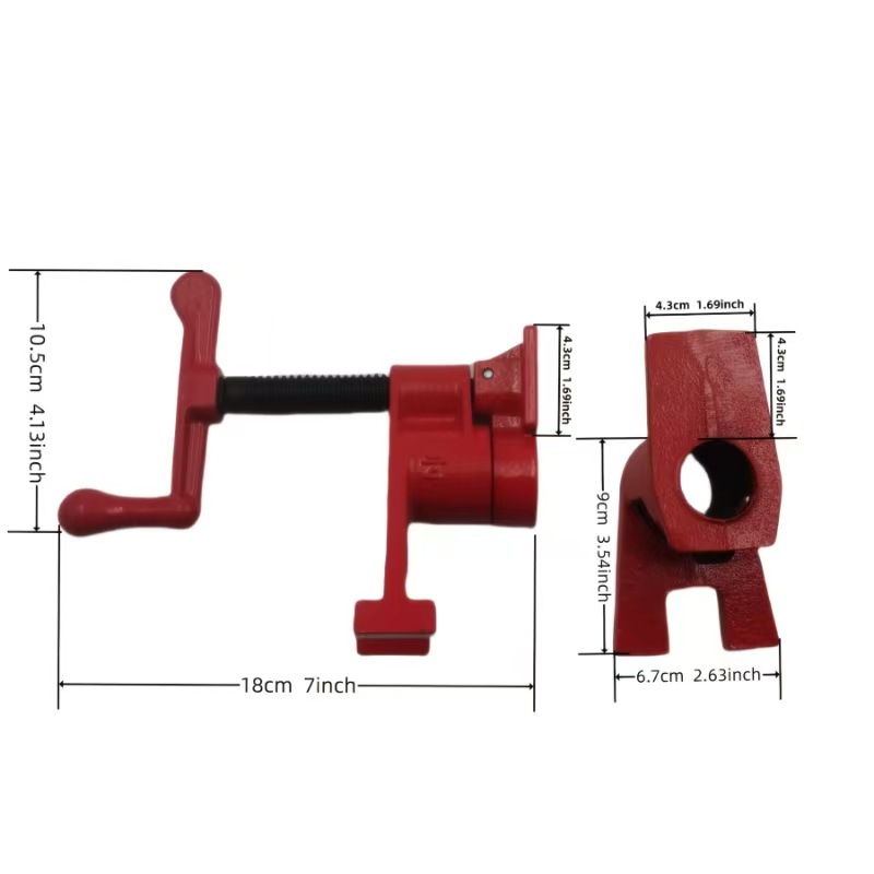 Abrazadera de tubería de agua Abrazadera de placa de carpintería Abrazadera de tubería Abrazadera de tubería de acero Carpintería Clip f Clip rápido Clip de carpintería 4 puntos 6 Clip de tubería de agua