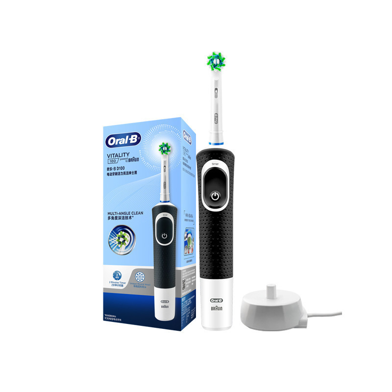 德国OralB/欧乐B电动牙刷D12软毛成人情侣感应充电式旋转美白牙刷|undefined