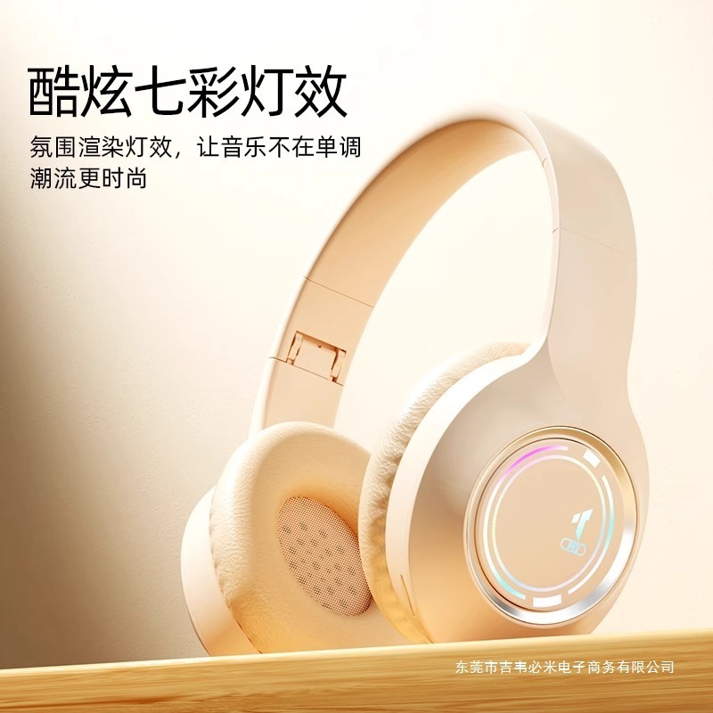 公式本物のヘッドマウント Bluetooth ヘッドセット 2025 新しい重低音ノイズリダクションゲーム、マイク通話付き、超長いバッテリー寿命|undefined