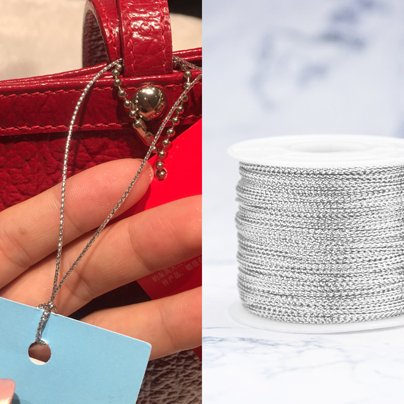 金葱无弹力空心金银绳细绳吊牌金属色织带辅料尼龙礼品挂绳标签线